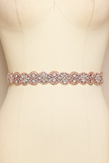 Svart Rhinstone Bälte